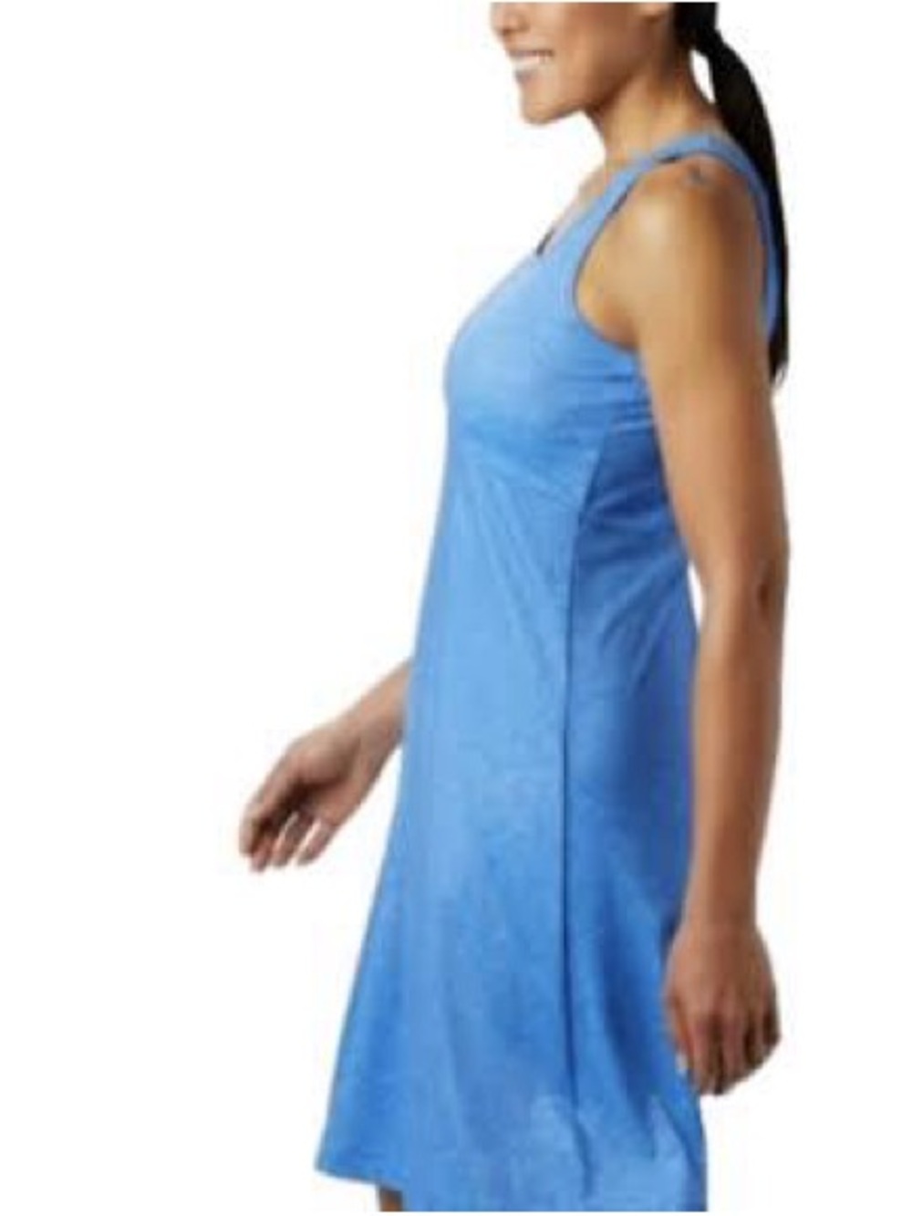 Sleeveless Blue Active A-Line Dress